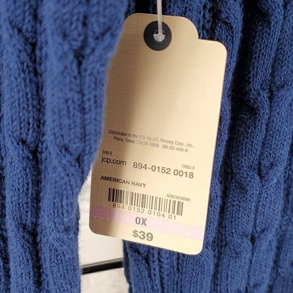 Sweater Navy Blue St. John's Bay NWT - Picture 7 of 8
